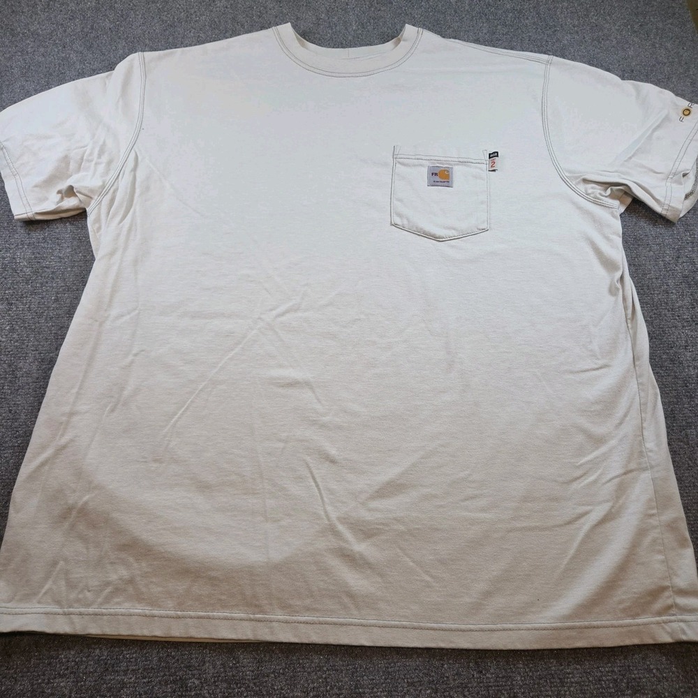 Carhartt Fr 2XL Force Grey Pocket Tee Shirt Fire Rated Cat 2
